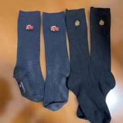 車刺繍靴下2足セットのサムネイル