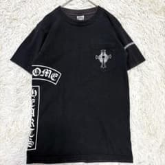希少✨】クロムハーツ Tシャツ 胸ポケット クロス サイドTバー 黒 S 