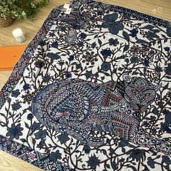 エルメス カレジェアン140 ジャガーとハチドリ ☆【中古】 美品 【HERMES エルメス】 カレジェアン ジャガーと