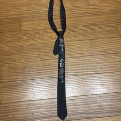 Stussy ネクタイ ブラック 100% シルクのサムネイル