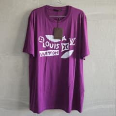 未使用】ルイヴィトン フロントプリント LVロゴ Tシャツ 紙タグ付 即 