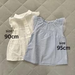 ベビー服 ノースリーブ ブラウス 2枚セット 90cm ・95cmのサムネイル
