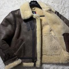 米国製】schott B-3 フライトジャケット ムートン 46 ビッグサイズ