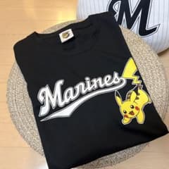 千葉ロッテマリーンズ ポケモン コラボ Tシャツ ブラック L - メルカリ