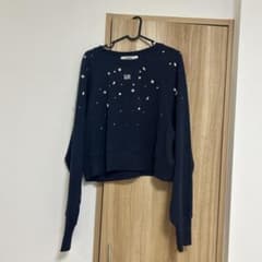 FURFUR 비쥬 첨부 로고 자수 스웨트