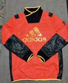 美品 adidas ピステ・ウィンドブレーカー オレンジ/黒 - メルカリ