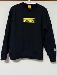 FR2 スウェット CAUTION ボックスロゴ 黒 サイズMのサムネイル