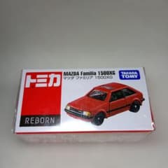 マツダ ファミリア 1500XG 赤 ミニカー トミカ リボーン - メルカリ