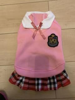 犬服  制服 ピンクのサムネイル