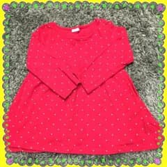 ★H&M　ドット　長袖チュニック　80ｃｍのサムネイル