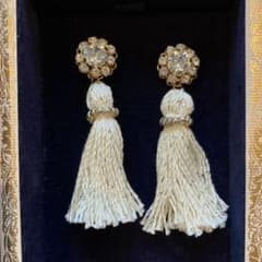 【値下げ！】タッセルピアス　ウェディングのサムネイル