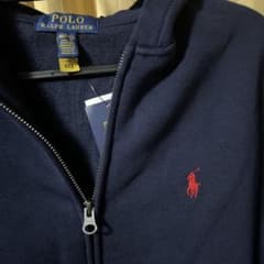 POLO RALPH LAUREN ジップアップパーカー ネイビー Mのサムネイル