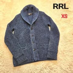 極美品　RRL　ショールカーディガン　インディゴ　藍染め　ラルフローレン　XS 極美品 RRL ショールカーディガン インディゴ 藍染め ラルフローレン