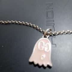 E*中様 GUCCI グッチ ゴースト ネックレス シルバー ピンクお化け E*中様 GUCCI グッチ ゴースト ネックレス シルバー ピンクお化け