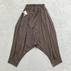 新品タグ付き✨萌 モユル MOYURU サルエルパンツ リネン 麻 ワイド 春
