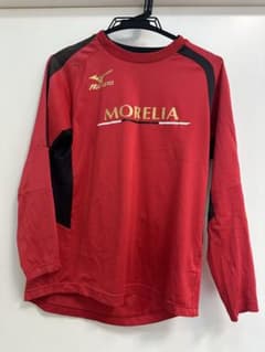 MIZUNO MORELIA 長袖プラクティスシャツ レッド Sのサムネイル