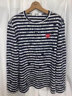 PLAY COMME des GARCONS 長袖カットソー ボーダー XLのサムネイル