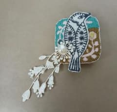 ミナペルホネン ブローチm2アクセサリー ハンドメイド 刺繍 - メルカリ