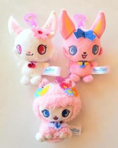 モーリーファンタジー限定 ジュエルペット カラビナ付きマスコット 3種