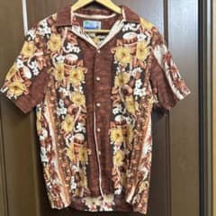 RJC アロハシャツ ブラウン Sサイズのサムネイル