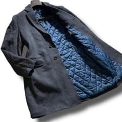 極美品 スーツセレクト チェスターコート L ヘリンボーン アルフレッド