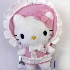 ハローキティ　サンリオ　カラフルボンネット　マスコット　ピンク
