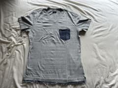 DIESEL Vネック Tシャツ グレーのサムネイル