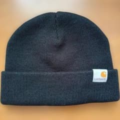 Carhartt ブラック 浅め　ビーニー　ニットキャップ　ニット帽のサムネイル