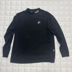FILA フィラ モックネック スウェット ブラック メンズのサムネイル