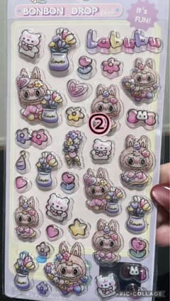 ラブブ♡キャラクターシール シートのサムネイル