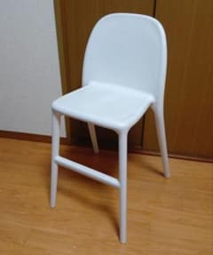 IKEA URBAN イケア ウルバン ホワイト 子ども用チェア - メルカリ