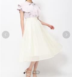MISCH MASCHミッシュマッシュフレアスカート M ホワイト　スカート