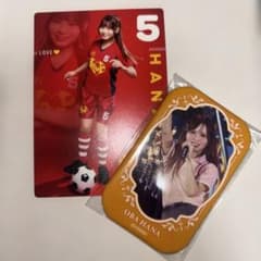 =LOVE 大場花菜 オリジナルサッカーカード 缶バッジ セットのサムネイル