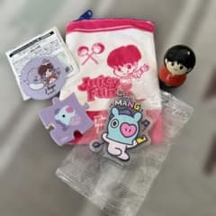 Tiny Tan 파우치 피규어 자석 BT21 MANG 세트