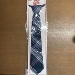 ネイビー チェック柄 ネクタイのサムネイル