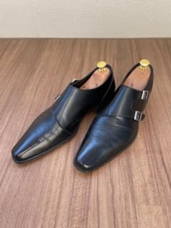 【美品】タケオキクチ　革靴　モンクストラップ　メンズのサムネイル