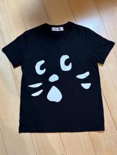 Né-net にゃー Tシャツ ブラック 猫フェイスプリント サイズ2のサムネイル