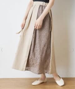 NICE CLAUP  サイドレーススカートのサムネイル