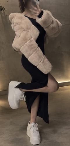 スリットロングワンピース ワンホン ギャル 大人セクシーのサムネイル