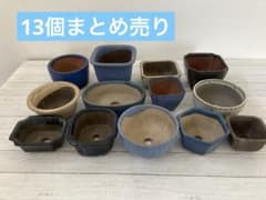 盆栽鉢　植木鉢　ミニ盆栽鉢　13個まとめ売り　寄せ植え　ガーデニング　陶器のサムネイル