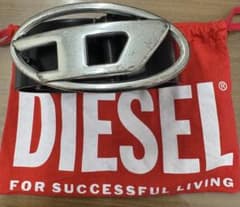 DIESEL ベルト ブラック レザー ロゴバックルのサムネイル