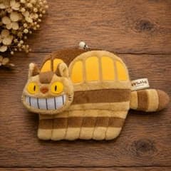 新品 となりのトトロ ネコバス リール付きパスケース 定期入れ ジブリ