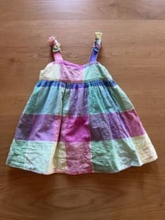 babyGAP ベビーギャップ チェック柄 ワンピース 裏地付き　80センチのサムネイル