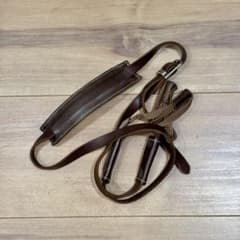 Acru アクリュ レザー カメラストラップ ブラウンのサムネイル