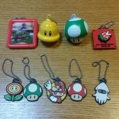 スーパーマリオキーカバーラバーマスコット9点のサムネイル