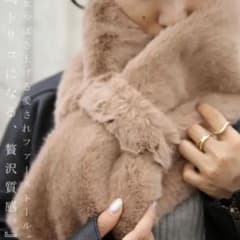 【ポテとん様専用】アンティカフェ★ふわふわファースヌードのサムネイル