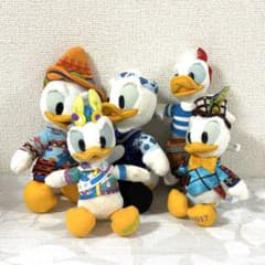 希少 廃盤品 ディズニー ドナルドダック ぬいぐるみバッジ 5点まとめ 未使用