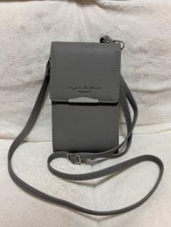 スマホショルダーバッグ グレーのサムネイル