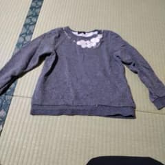 pom ponette キッズ 長袖トレーナー グレー 130のサムネイル