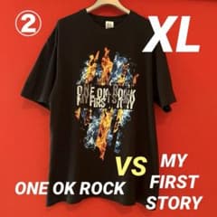 ワンオク　Tシャツ２枚セット　xl ワンオク マイファス VS Tシャツ XL 黒 ② - メルカリ